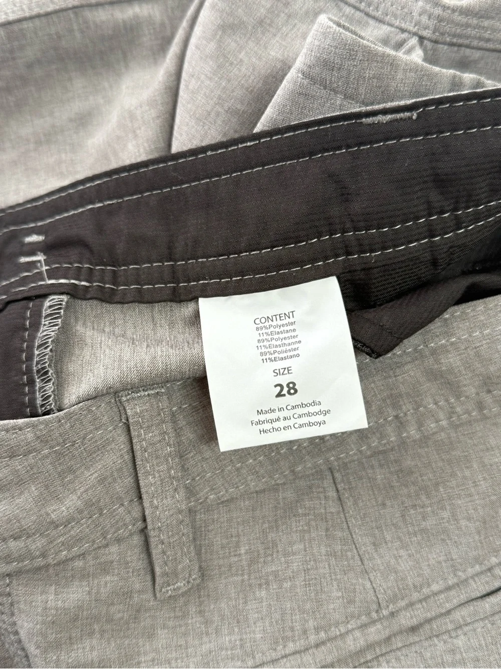 O'Neill Men's Charcoal Gray Flat-Front Shorts